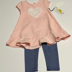 NWT Pippa & Julie Outfit 12 Months New